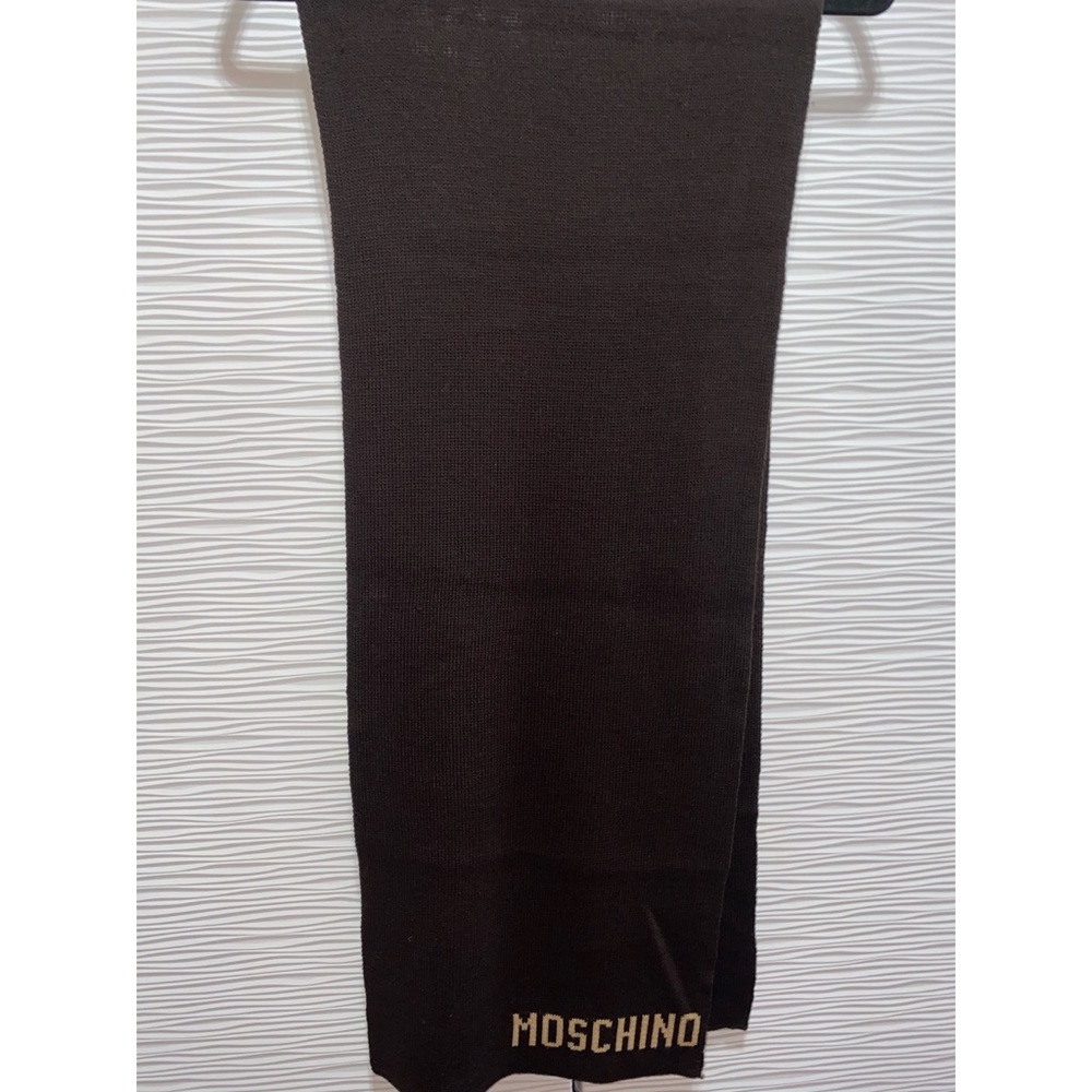 Moschino dark brown scarf - Picture 2 of 5